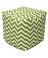 Chevron Ottoman Pouf Cube with Removable Cover 17" x 17"