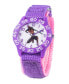 Фото #1 товара Girl's Disney Raya and the Last Dragon Purple Nylon Strap Watch, 32mm