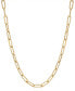 ფოტო #1 პროდუქტის Paperclip Link 20" Chain Necklace in 10k Gold