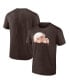 Фото #1 товара Men's Brown Cleveland Browns Chrome Dimension T-shirt