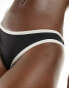 Фото #4 товара Stradivarius bikini bottom with contrast stitch in black