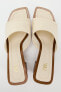 Фото #12 товара Кожаные туфли-мюли на каблуке ZARA