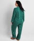 ფოტო #2 პროდუქტის Women's Refresh & Rest Packaged Notched-Collar Pajama Set XS-3X, Created for Macy's