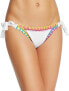 Фото #1 товара Platinum 261171 Women's Crochet Stich Bikini Bottom Swimwear White Size Medium