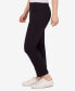 ფოტო #3 პროდუქტის Petite Mid-Rise Pull-On Straight Solar Millennium Tech Ankle Pants