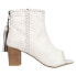 Фото #1 товара Roper Betsy Leather Shootie Pumps Womens White Dress Casual 09-021-0946-3070