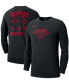 Фото #3 товара Men's Black Toronto Raptors 75th Anniversary Courtside Element Long Sleeve T-shirt