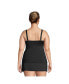 ფოტო #3 პროდუქტის Plus Size G-Cup Chlorine Resistant Wrap Underwire Tankini Swimsuit Top