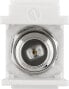 Wentronic 79955 - Flat - White - Coaxial - F connector - Male - Female