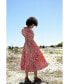ფოტო #4 პროდუქტის Red Gingham Taffeta Midi Dress