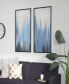 Фото #6 товара Canvas Abstract Framed Wall Art with Black Frame Set of 2, 24" x 48"