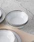 Фото #11 товара Silver Colonnade 4 Piece Soup Bowl Set, Service for 4