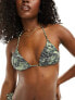 Stradivarius bikini top with twist strap in print M - фото #7