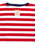 ფოტო #3 პროდუქტის Love Stripe Toddler Boys and Girls 2-Piece Pajama Set