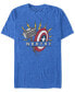 Фото #2 товара Marvel Men's Avengers Endgame Worthy Hammer and Shield, Short Sleeve T-shirt