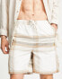 Фото #4 товара Only & Sons co-ord shorts in white check