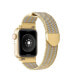 Фото #2 товара Men's and Women's Gold-Tone with Silver-Tone Striped Metal Loop Band 42mm
