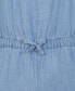 ფოტო #4 პროდუქტის Big Girls Square-Neck Chambray Shortall