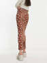 Фото #2 товара Daisy Street jersey maxi skirt in brown tie dye floral