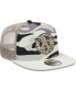 ფოტო #4 პროდუქტის Men's White Oakland Athletics Chrome Camo A-Frame 9FIFTY Trucker Snapback Hat