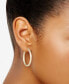 ფოტო #2 პროდუქტის Diamond Cut Hoop Earrings in 10k Yellow Gold