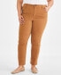 Plus Size High-Rise Straight-Leg Pants, Created for Macy's