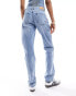 Фото #8 товара Stradivarius STR Tall straight leg jean in medium wash