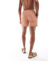 New Look tyrone triangle swim shorts in rust Коричневый, 2XL - фото #4