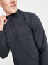 Фото #1 товара New Balance Tenacity training hooded 1/4 zip long sleeve top in black