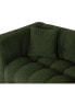 Фото #2 товара Green Teddy Fleece Sofa 80" with Throw Pillows & Support