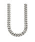 Stainless Steel Polished 24 inch Curb Chain Necklace