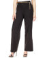 Фото #2 товара Women's Chain-Belt High-Rise Wide-Leg Pants