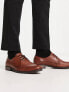 Фото #2 товара Jack & Jones leather derby shoe in brown