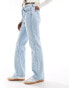 Фото #1 товара Stradivarius STR straight leg jean in light blue