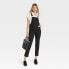 Фото #2 товара Women's 90's Slim Denim Overalls - Universal Thread Black 6