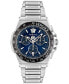 ფოტო #1 პროდუქტის Men's Swiss Chronograph Greca Extreme Stainless Steel Bracelet Watch 45mm