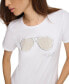 ფოტო #4 პროდუქტის Women's Embellished Sunglasses T-Shirt