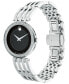 ფოტო #3 პროდუქტის Women's Swiss Esperanza Diamond (1/4 ct. t.w.) Stainless Steel Bracelet Watch 28mm 0607052