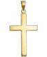 ფოტო #1 პროდუქტის Polished Cross Pendant in 14k Gold Pendant