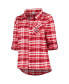ფოტო #4 პროდუქტის Women's Scarlet Ohio State Buckeyes Plus Size Mainstay Long Sleeve Button-Up Shirt