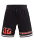 ფოტო #3 პროდუქტის Men's Black Cincinnati Bengals Classic Chenille Shorts