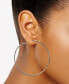 ფოტო #3 პროდუქტის Silver-Tone 6-Pc. Set Mixed Crystal Stud & Textured Hoop Earrings