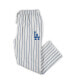Men's White, Royal Los Angeles Dodgers Big and Tall Pinstripe Sleep Pants