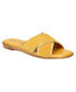 Yellow Suede Leather