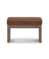 Фото #3 товара Milltown Contemporary Rectangle Footstool Ottoman Bench
