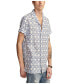 Men's Batik Short Sleeve Camp Collar Shirt