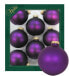 Фото #1 товара Satin-Aubergine 7cm Glaskugeln uni