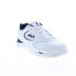 Фото #2 товара Кроссовки Fila Tri Runner White Navy Mens Athletic Running Shoes 1CM00882-125 из белой кожи 9.5