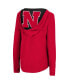 Фото #4 товара Women's Scarlet Nebraska Huskers Catalina Hoodie Long Sleeve T-shirt