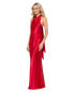 ფოტო #3 პროდუქტის Women's Halter-Neck Sleeveless Satin Gown